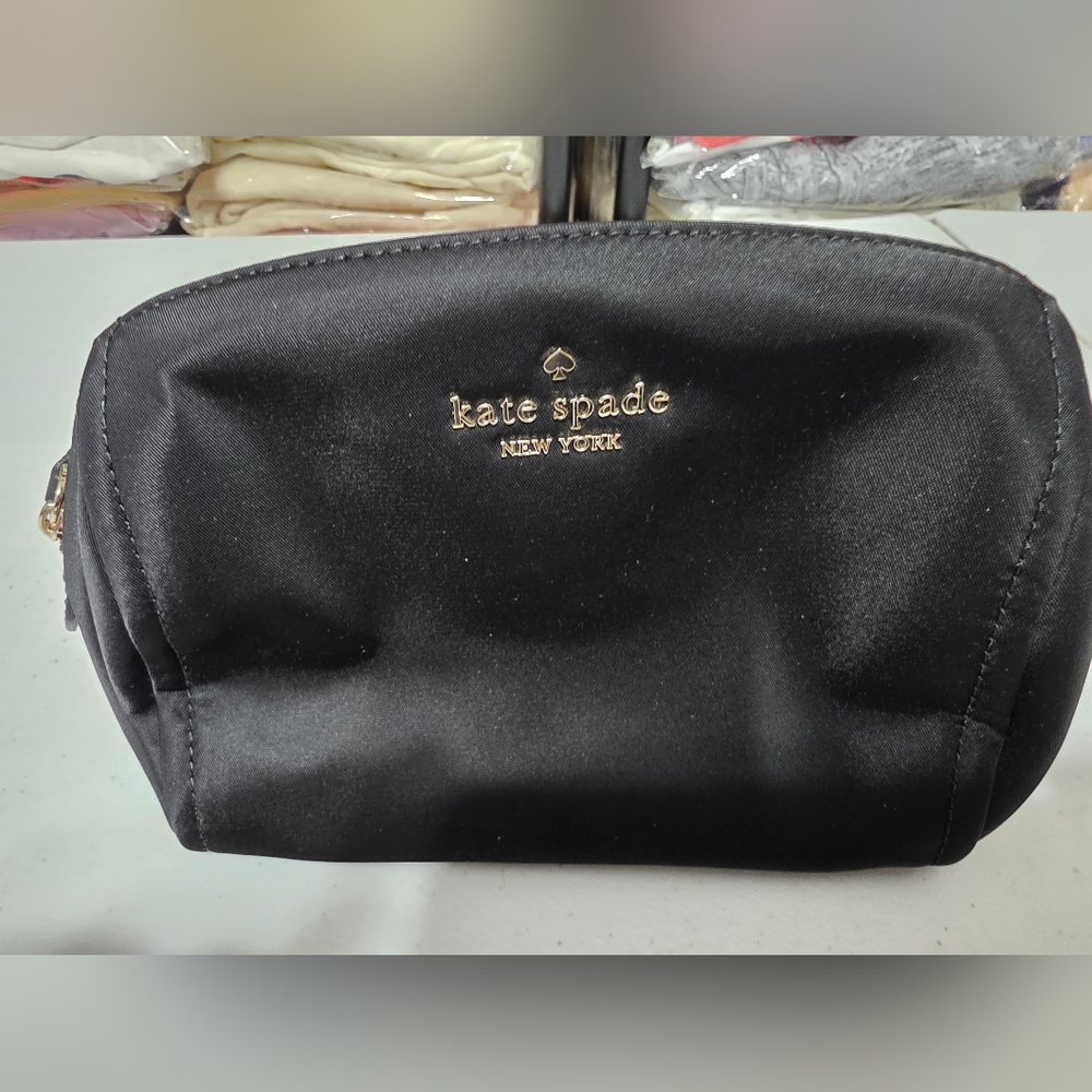 Kate Spade Black Satin Pouch